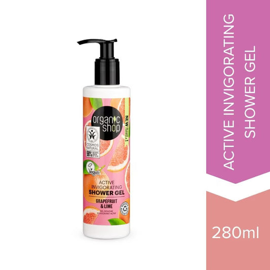 ORGANIC SHOP Active Invigorating Shower Gel Grapefruit & Lime 280ml