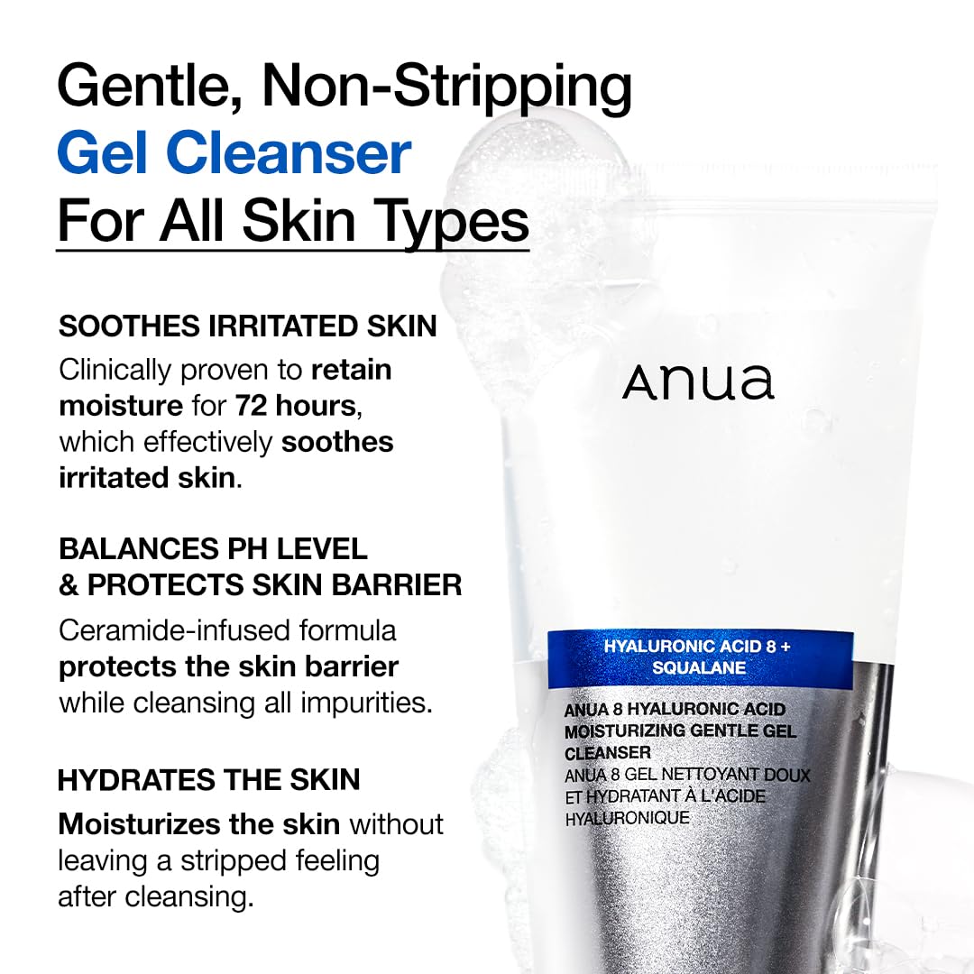 ANUA 8 Hyaluronic Acid Moisturizing Gentle Gel Cleanser