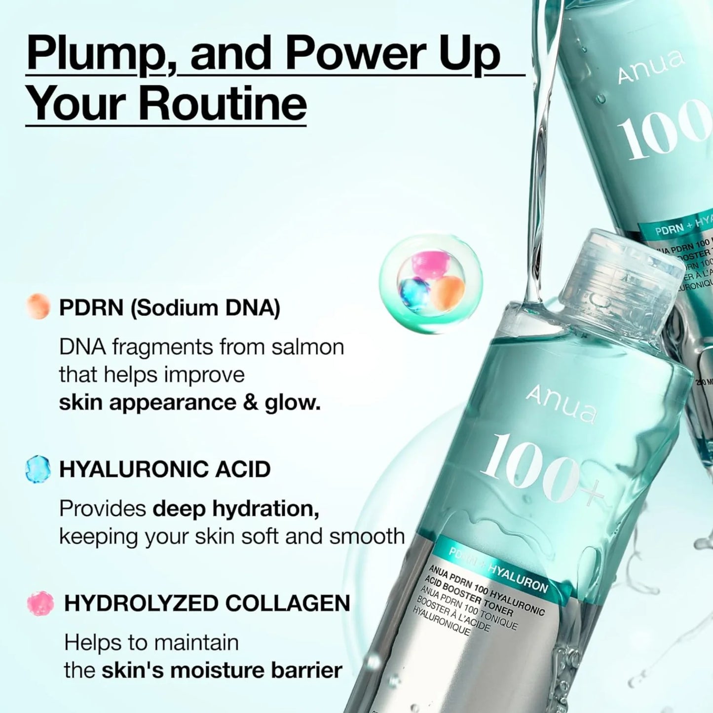 ANUA PDRN 100 Hyaluronic Acid Booster Toner 250ml