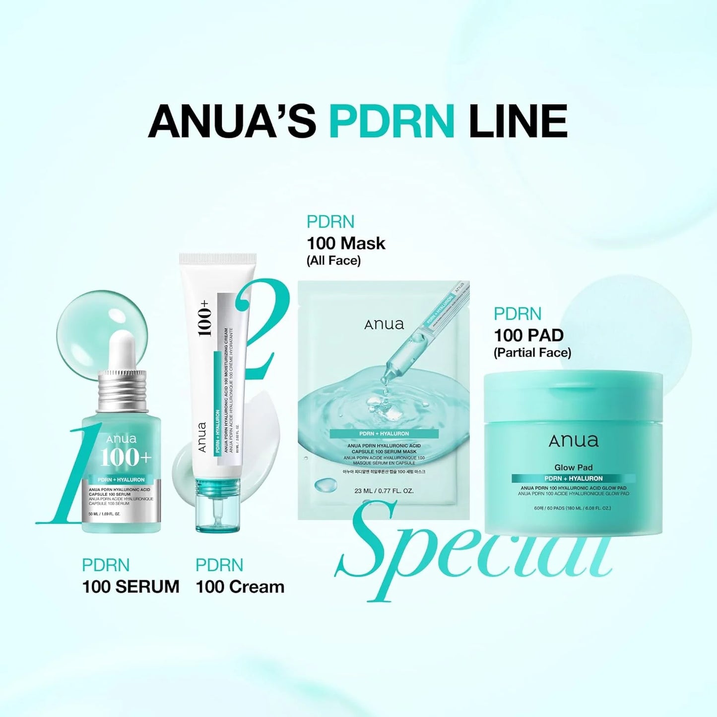 ANUA PDRN Hyaluron 100 Serum Mask (1EA)