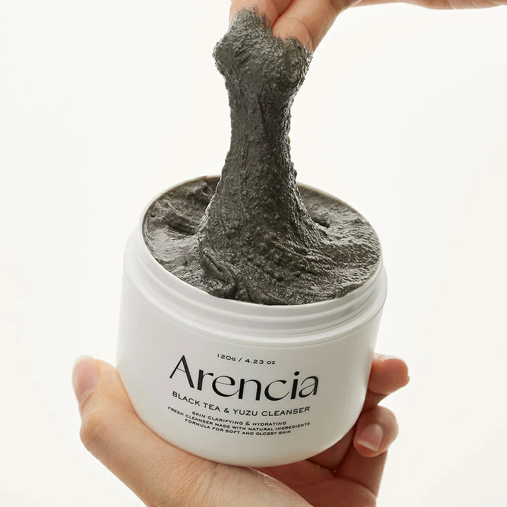 ARENCIA Black Tea & Yuzu Rice Mochi Cleanser 120g