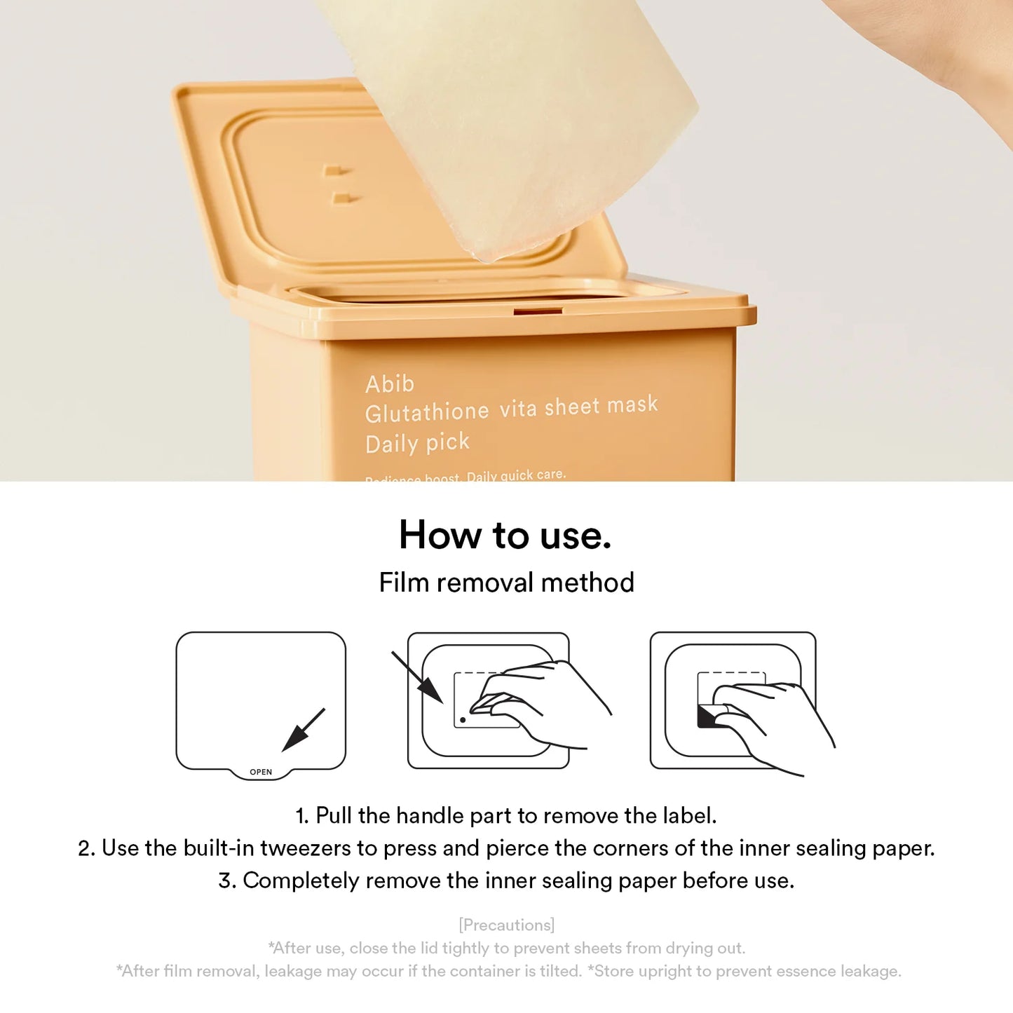 ABIB Glutathione Vita Sheet Mask Daily Pick (30 Sheets)