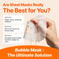 MENOKIN 30 Seconds Quick Bubble Mask 95ml (Bright / Repair / Clear / Moist)