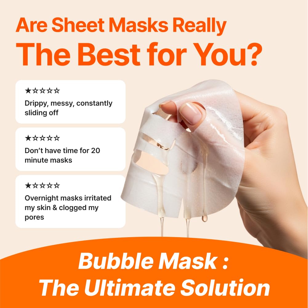 MENOKIN 30 Seconds Quick Bubble Mask 95ml (Bright / Repair / Clear / Moist)