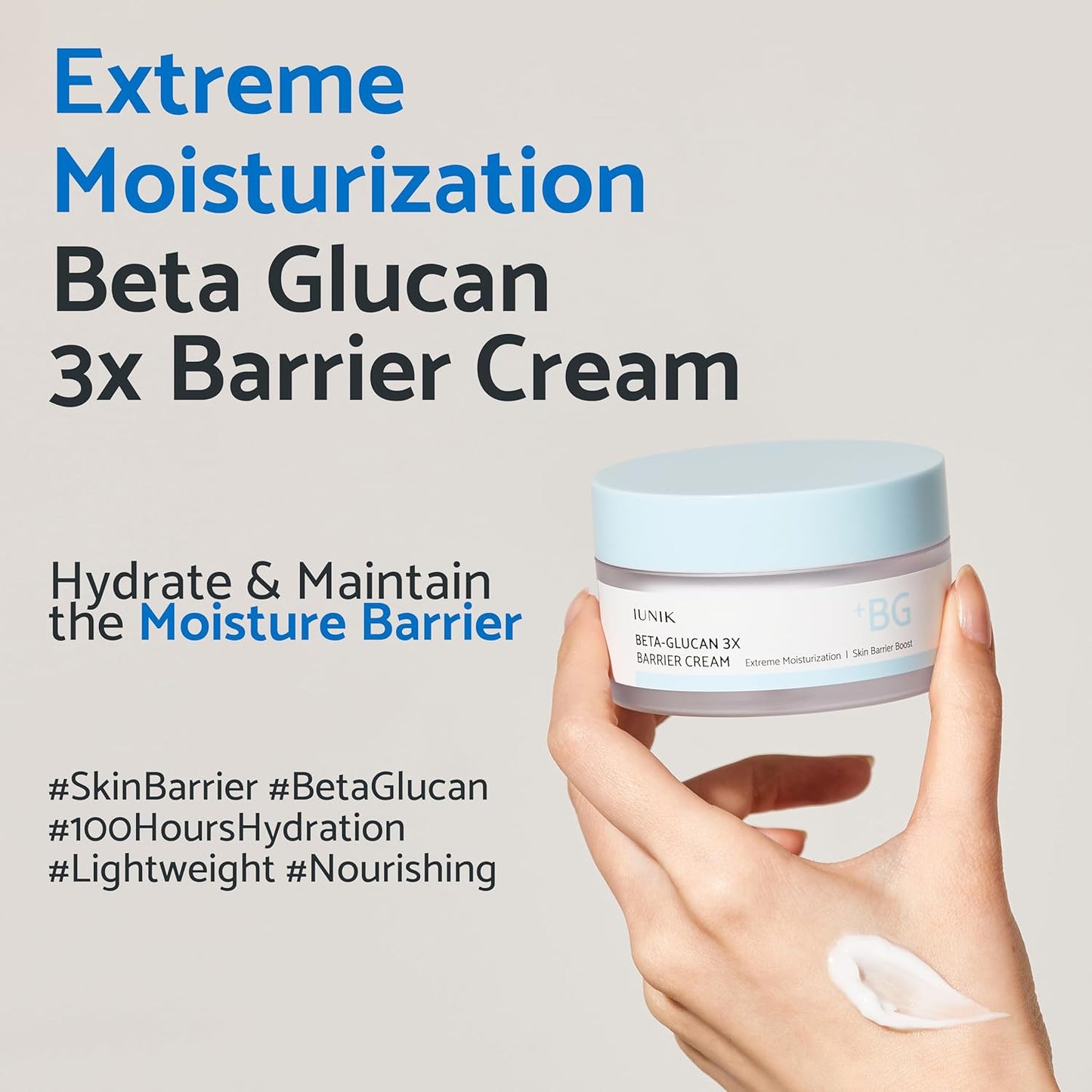 IUNIK Beta Glucan 3X Barrier Cream 50ml