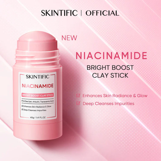 SKINTIFIC Niacinamide Bright Boost Clay Stick