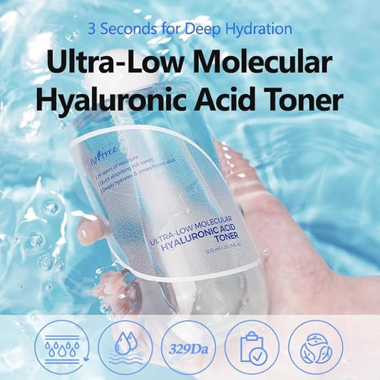 ISNTREE Ultra-Low Molecular Hyaluronic Acid Toner 300ml