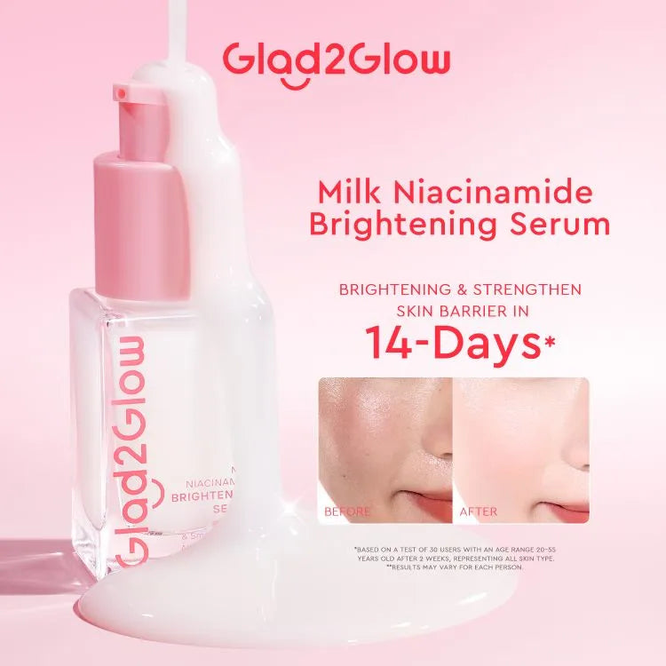 GLAD2GLOW Milk Niacinamide Brightening Serum