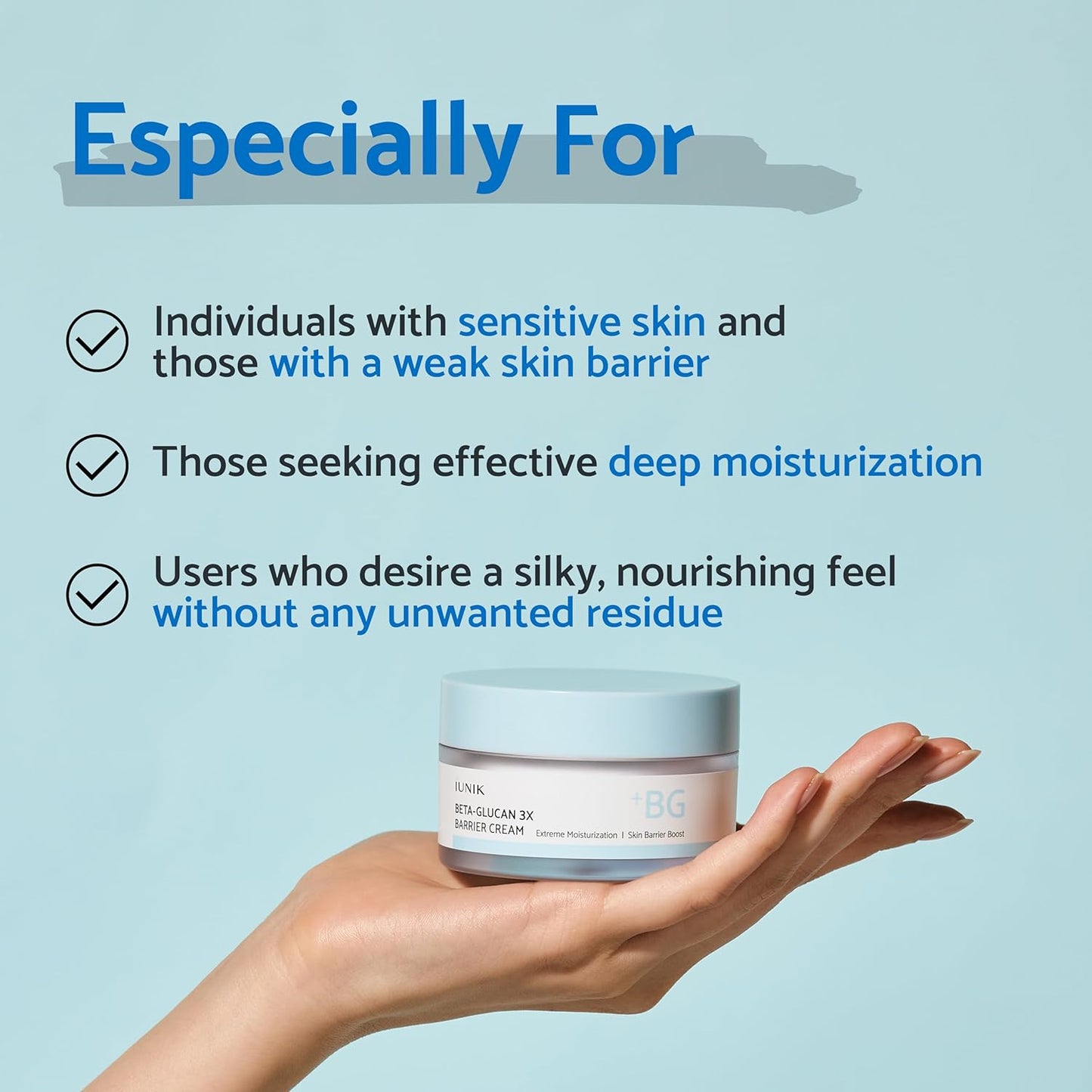IUNIK Beta Glucan 3X Barrier Cream 50ml