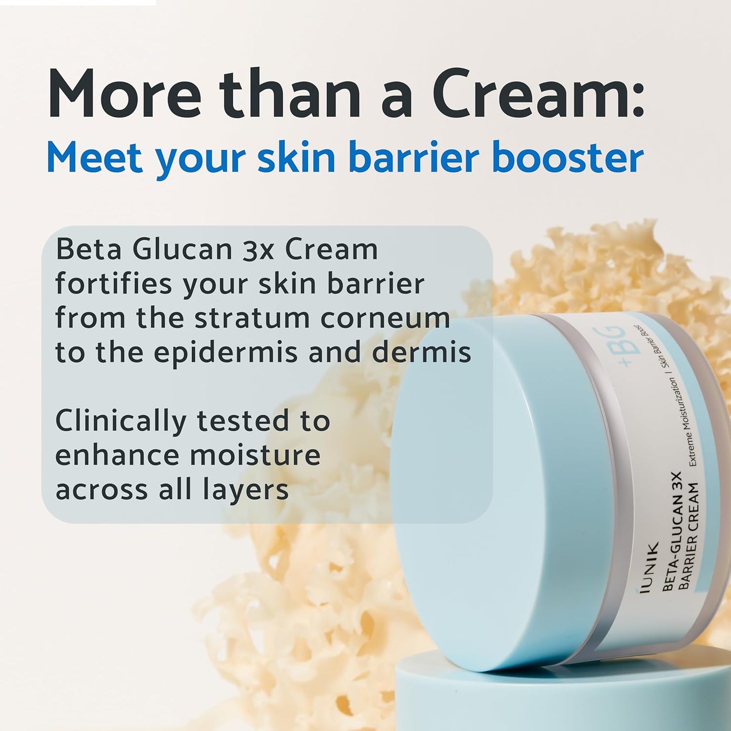 IUNIK Beta Glucan 3X Barrier Cream 50ml