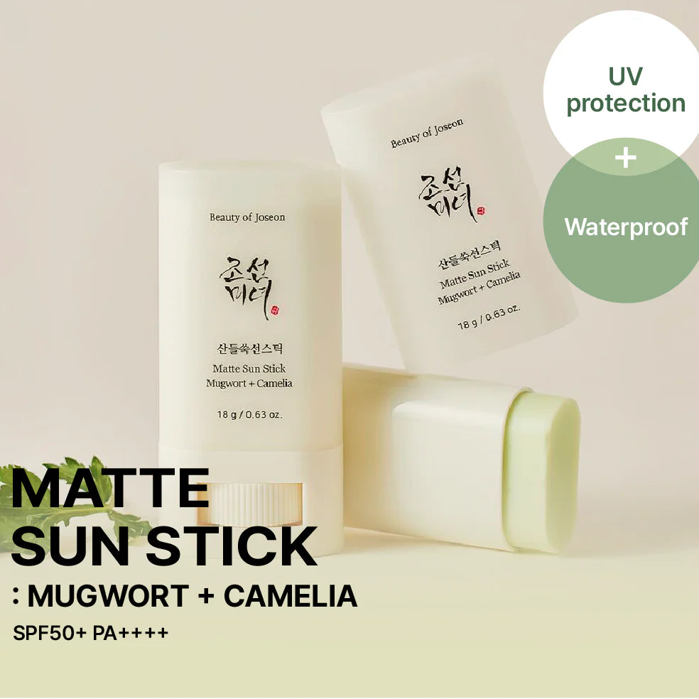 BEAUTY OF JOSEON Matte Sun Stick: Mugwort + Camelia