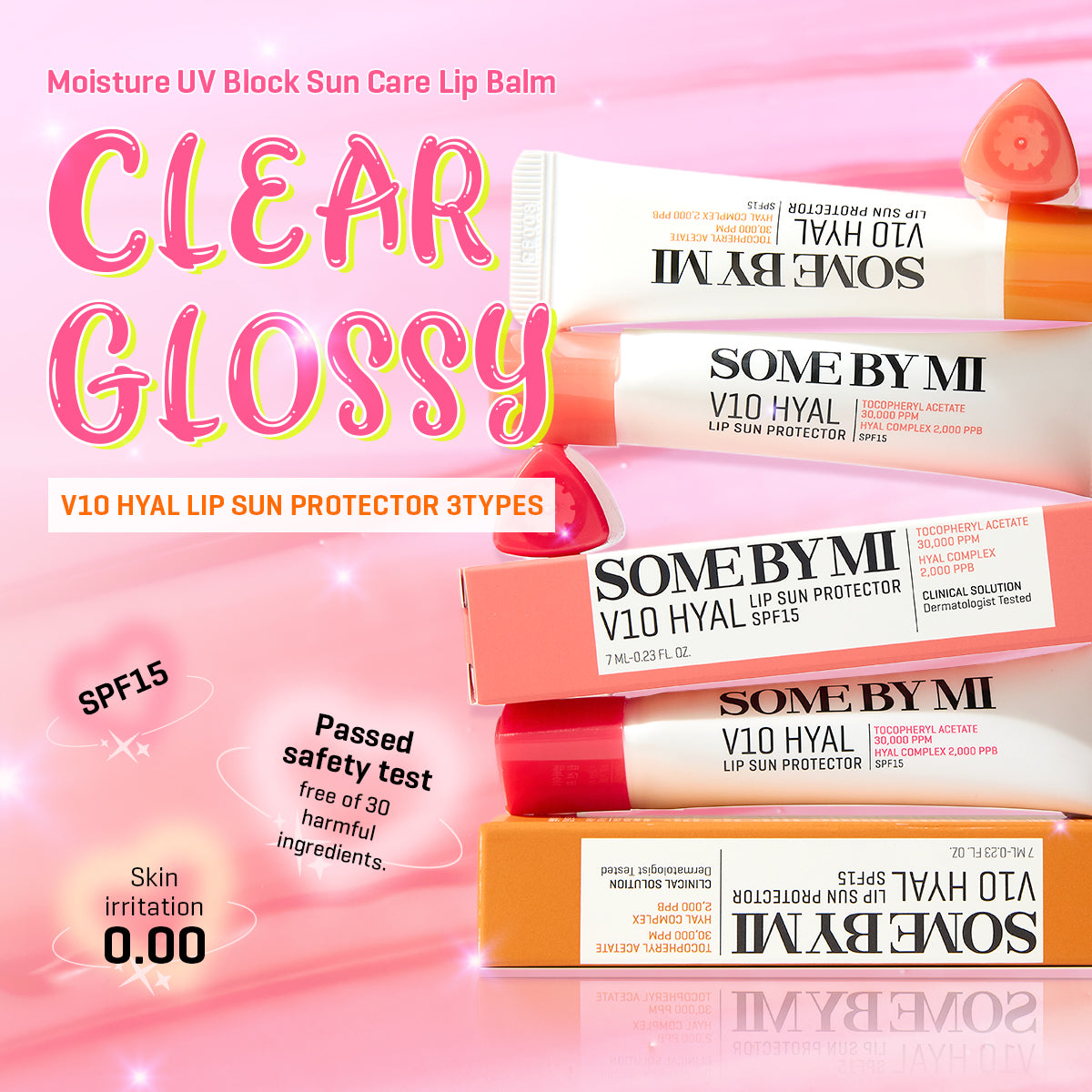 SOMEBYMI V10 Hyal Lip Sun Protector SPF15 7ml (2 Shades)