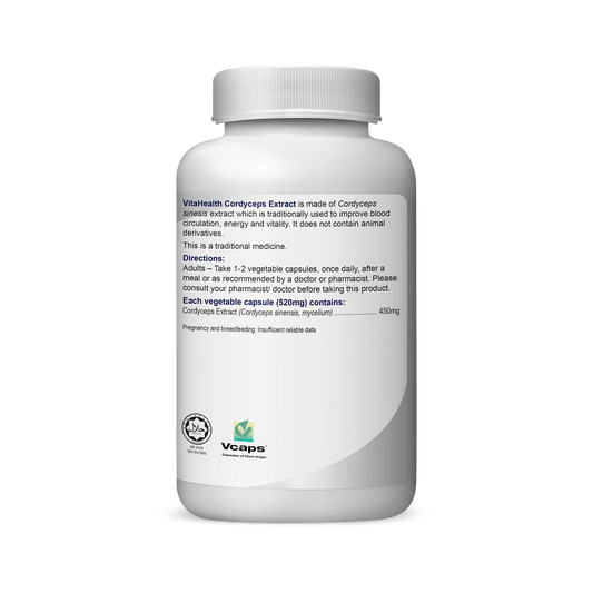 VITAHEALTH Cordyceps Extract 450mg 60's