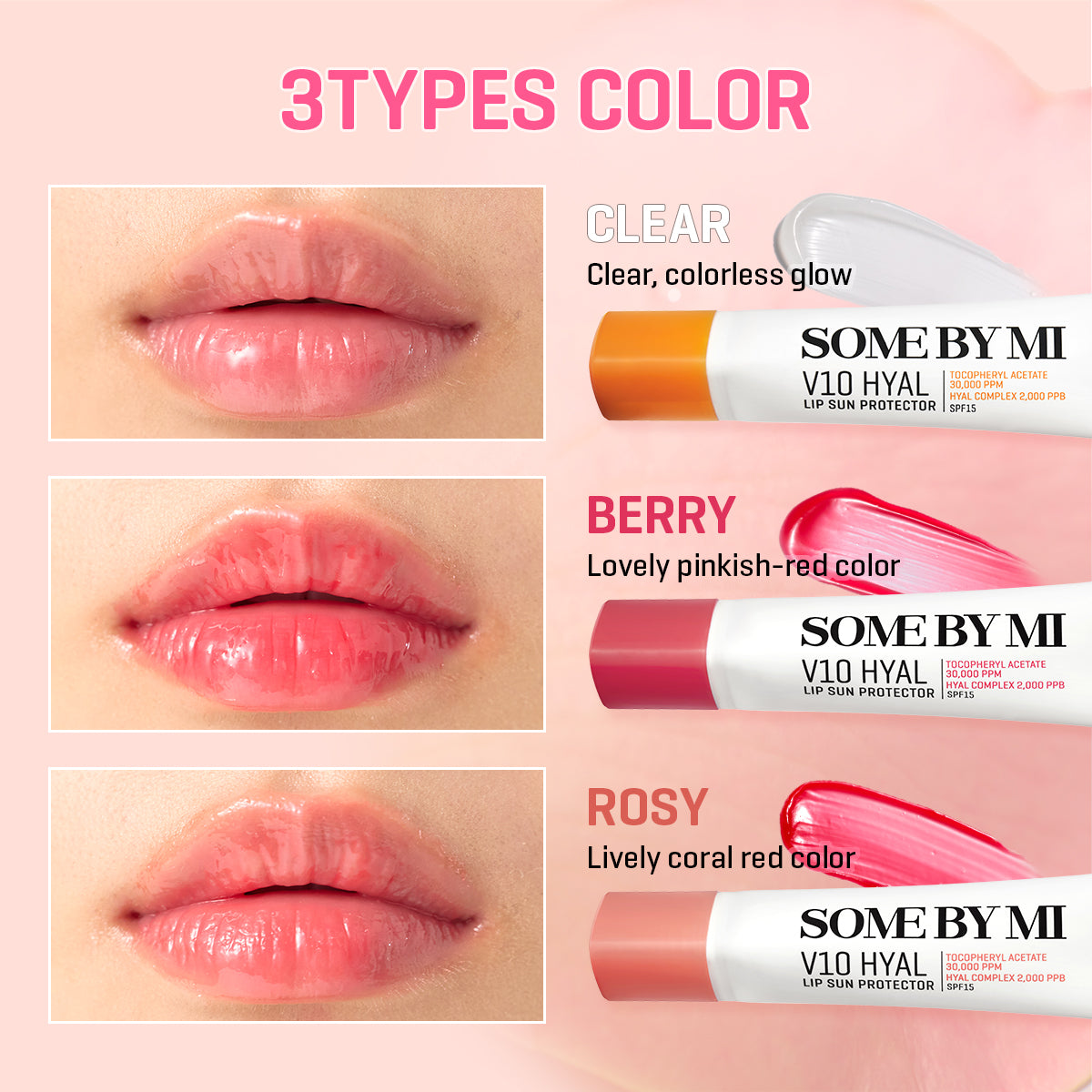 SOMEBYMI V10 Hyal Lip Sun Protector SPF15 7ml (2 Shades)