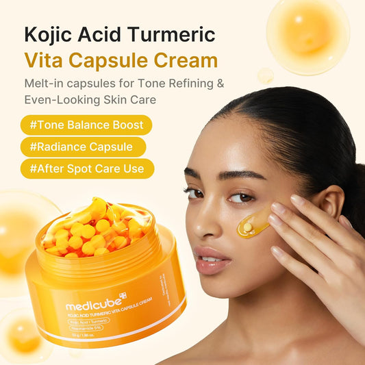 MEDICUBE Kojic Acid Turmeric Vita Capsule Cream
