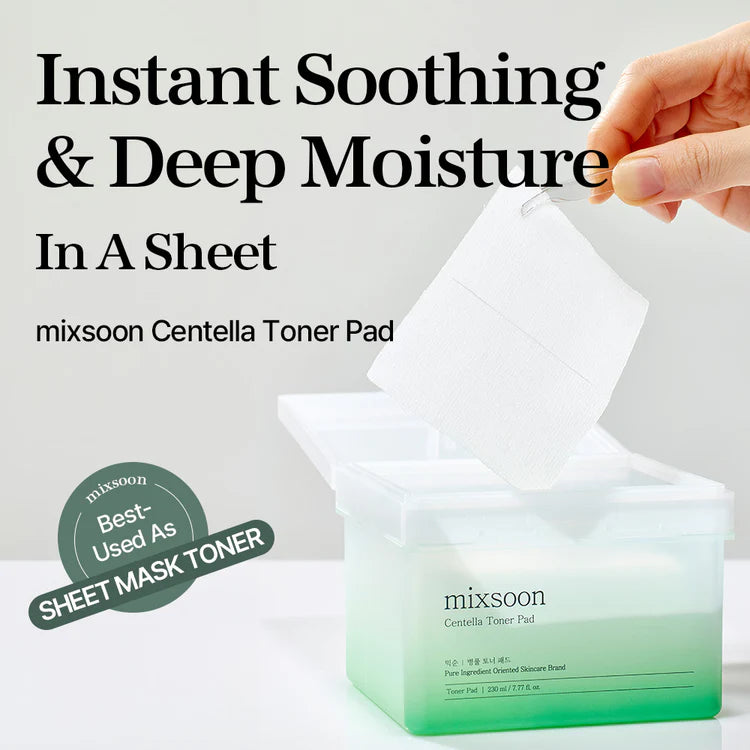 MIXSOON Centella Asiatica Toner Pad (120 Sheets)