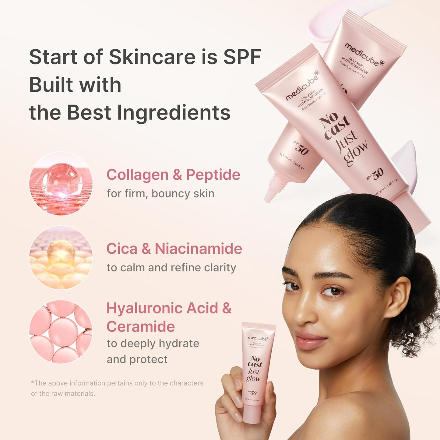MEDICUBE Glow Collagen Sunscreen 50ml SPF50