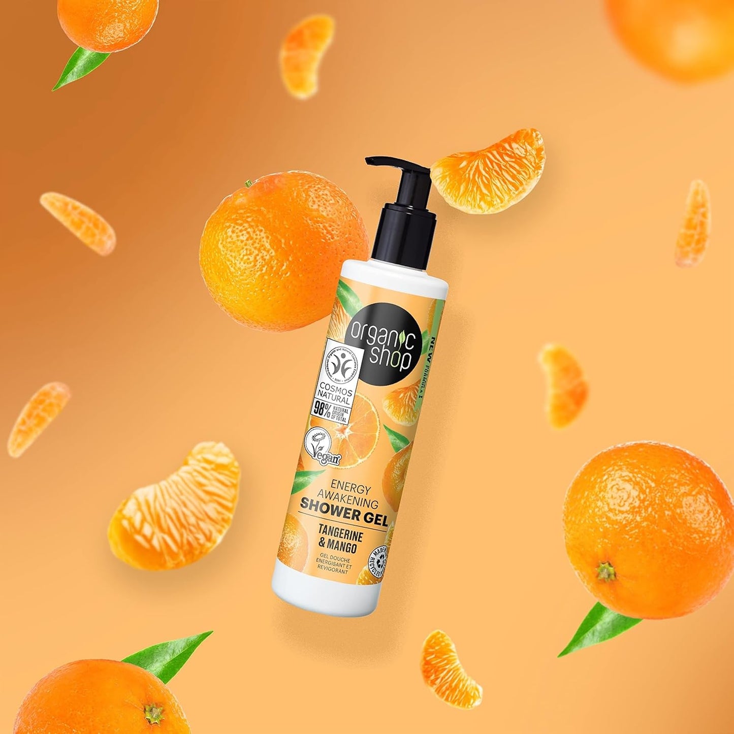 ORGANIC SHOP Energy Awakening Shower Gel Tangerine & Mango 280ml