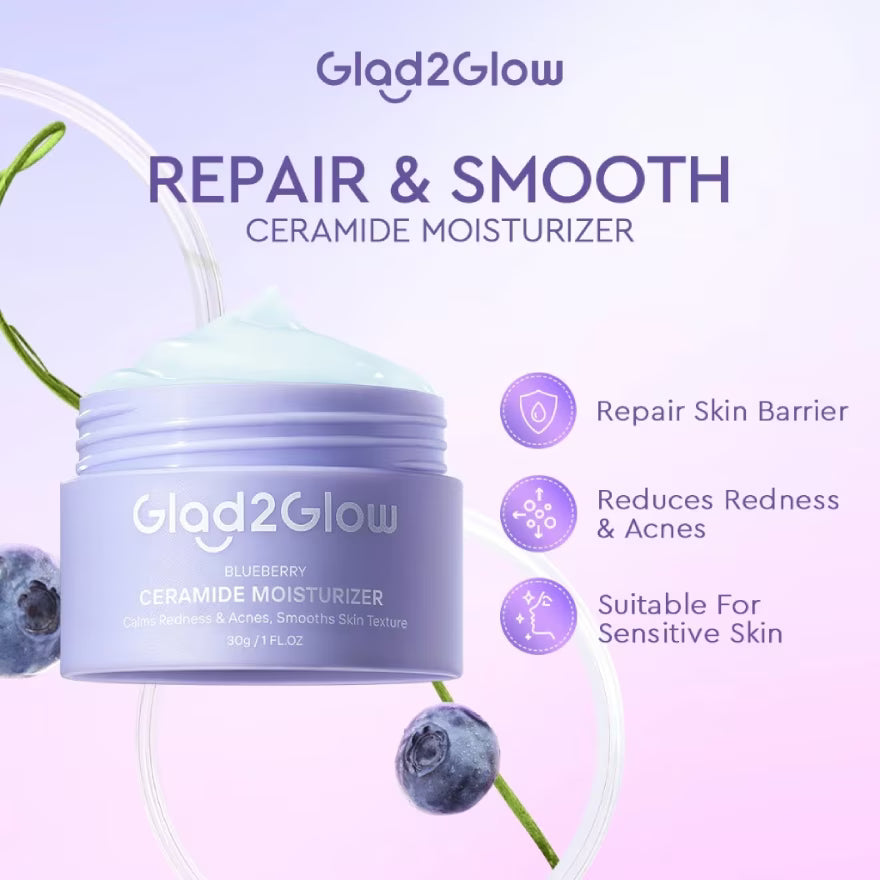 GLAD2GLOW Blueberry Ceramide Moisturizer