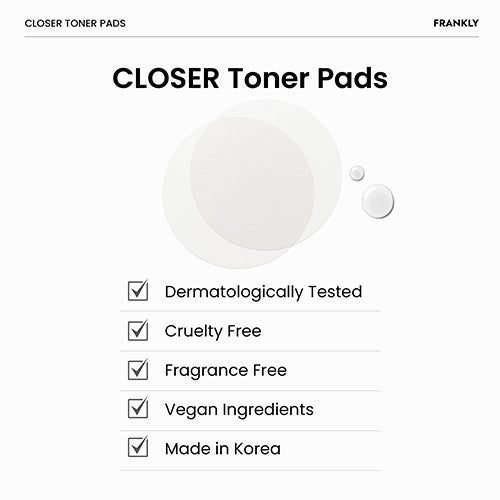 FRANKLY Closer Toner Pads 105ml