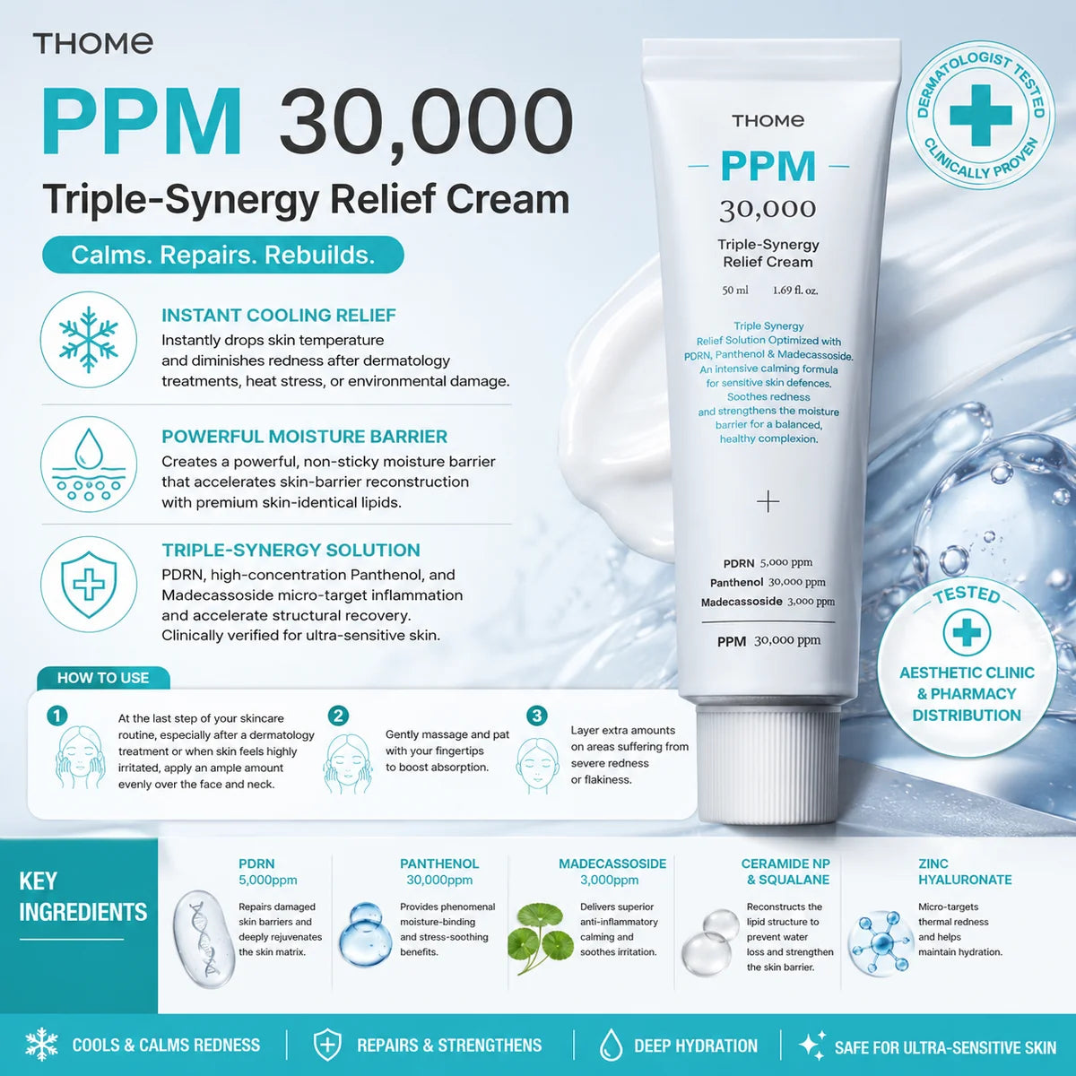 THOME PPM Triple Synergy Relief Cream 30,000 50ml