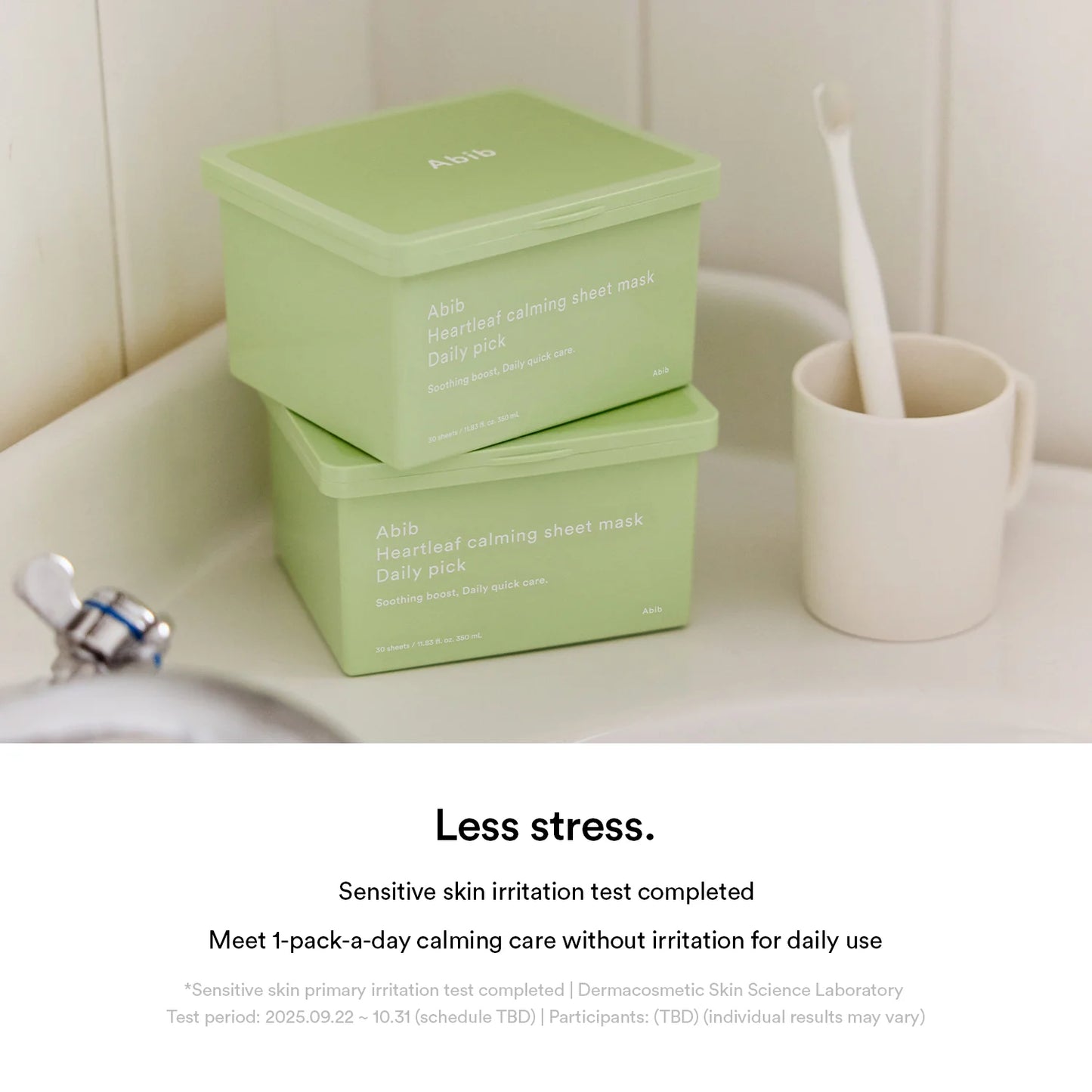 ABIB Heartleaf Calming Sheet Mask Daily Pick (30 Sheets)