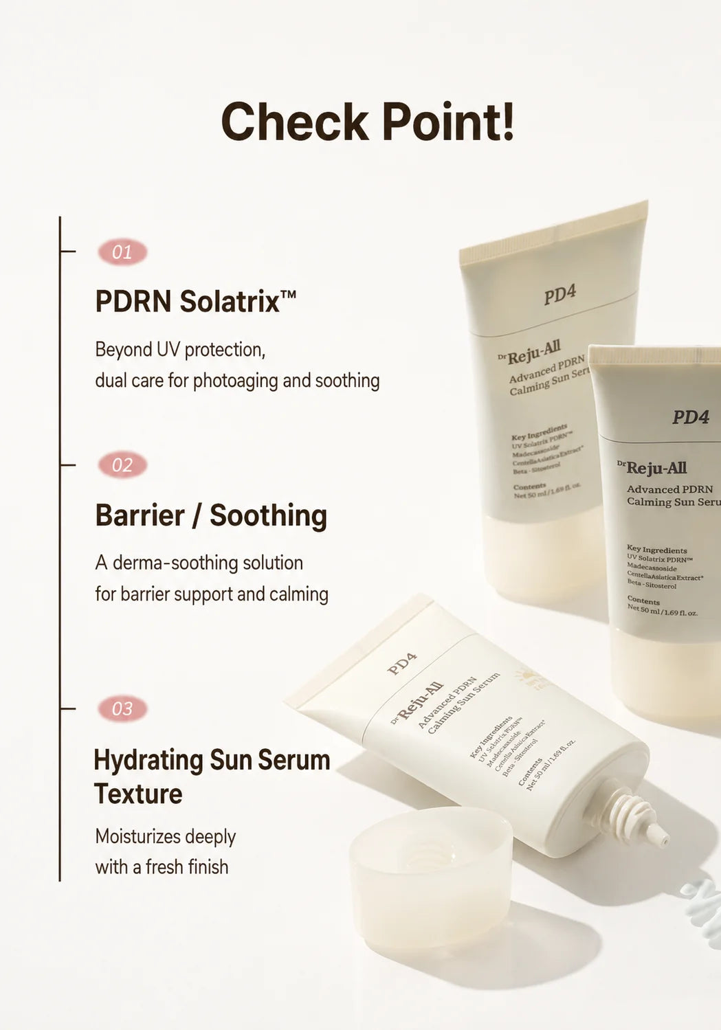 DR.REJU-ALL Advanced PDRN Calming Sun Serum 50ml