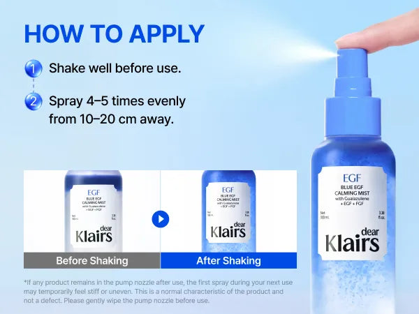 DEAR KLAIRS Blue EGF Calming Mist 100ml