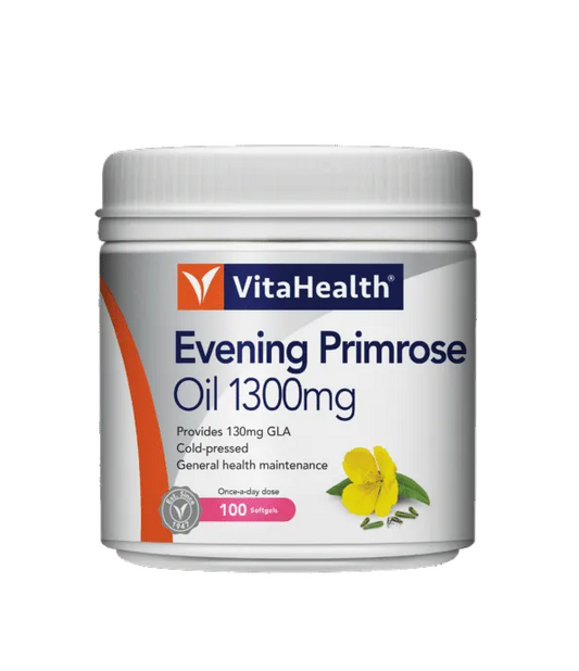 VITAHEALTH Evening Primrose Oil 1300mg (30's/100's)