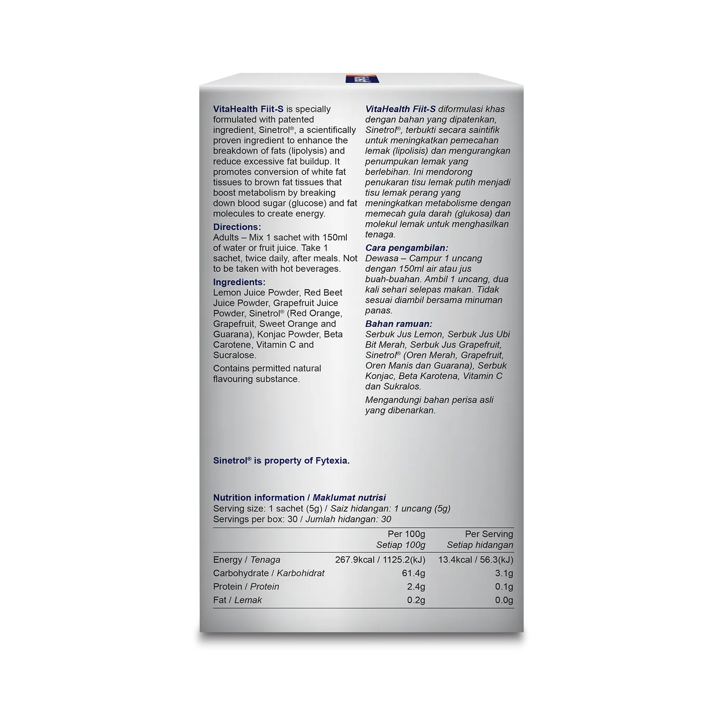 VITAHEALTH Fiit-S 30's