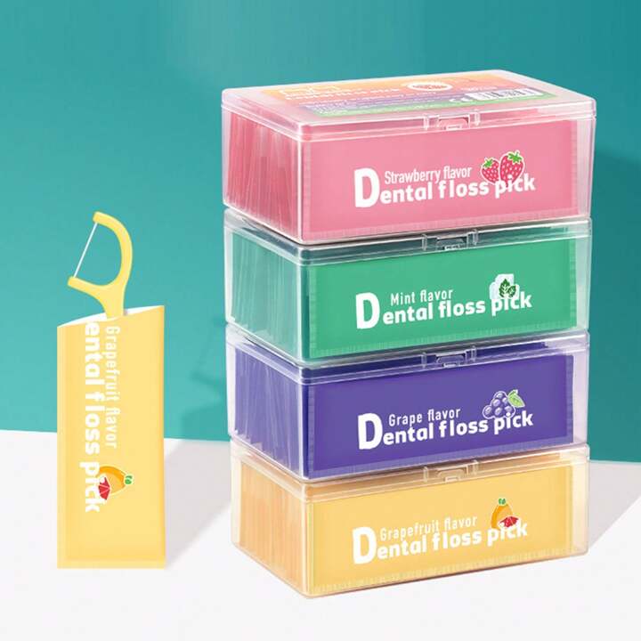 Flavor Dental Floss Pick (4 Flavors)