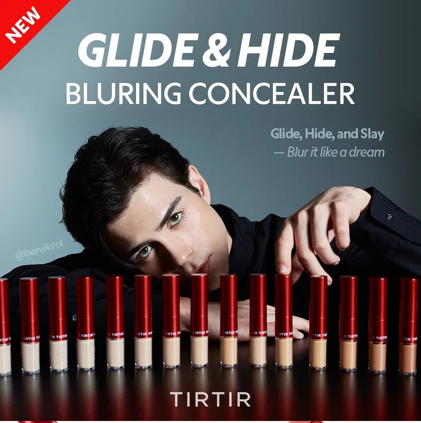 TIRTIR Glide & Hide Blurring Concealer Liquid 4g + Stick 4g (5 Shades)