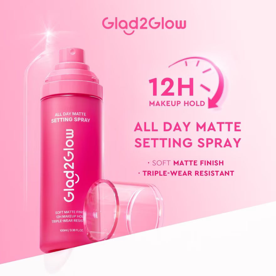 GLAD2GLOW All Day Matte Setting Spray