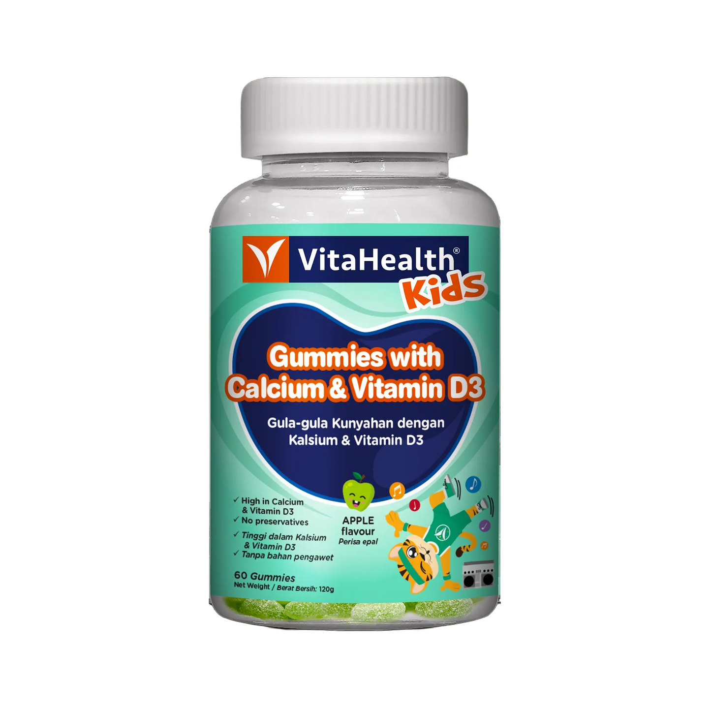 VITAHEALTH Kids Gummies With Calcium & Vitamin D3 60's