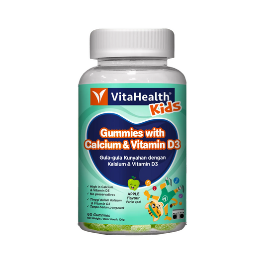 VITAHEALTH Kids Gummies With Calcium & Vitamin D3 60's