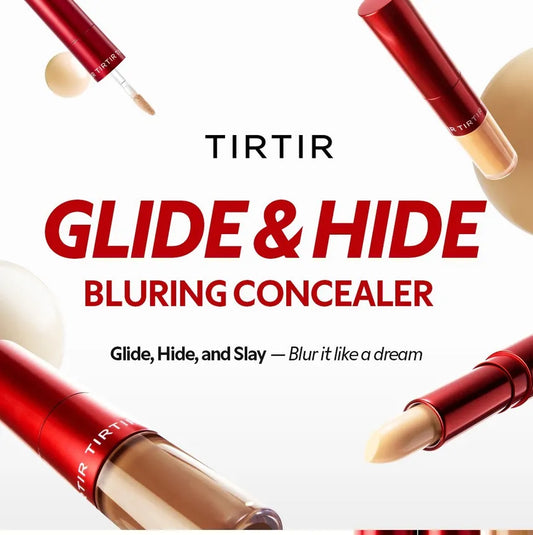 TIRTIR Glide & Hide Blurring Concealer Liquid 4g + Stick 4g (5 Shades)