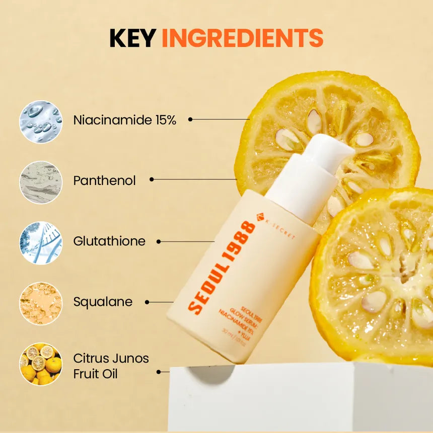 KSECRET Seoul 1988 Glow Serum : Niacinamide 15% + Yuja 30ml
