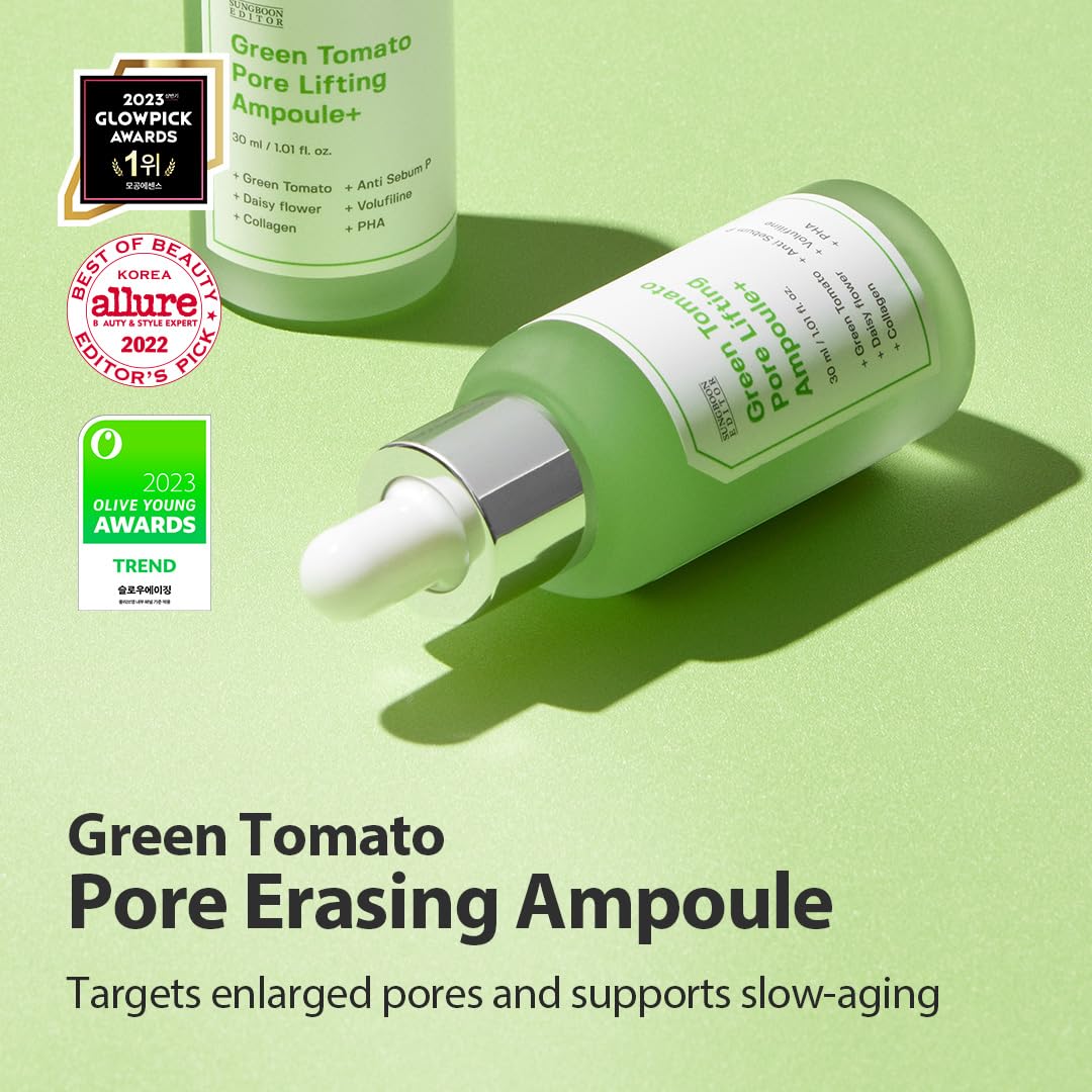 SUNGBOON EDITOR Green Tomato Pore Lifting Ampoule+ 30ml