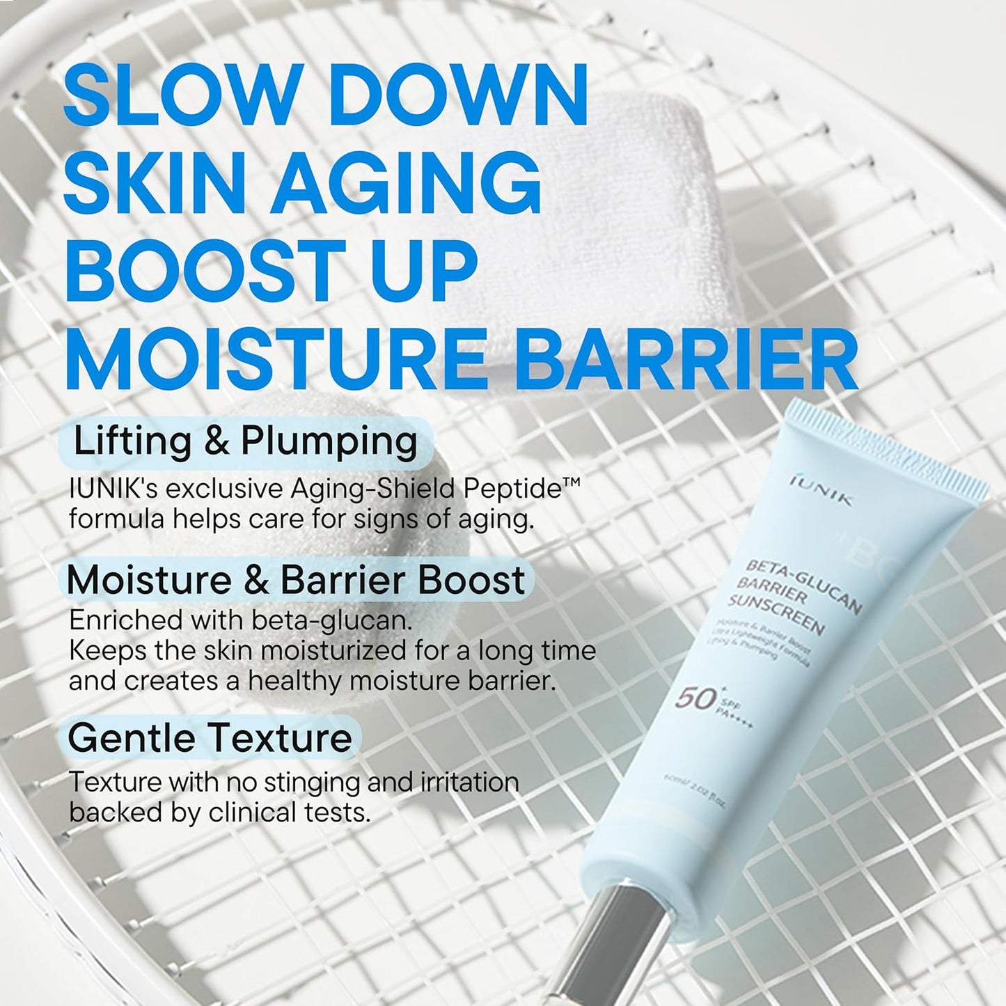 IUNIK Beta Glucan Barrier Sunscreen 60ml