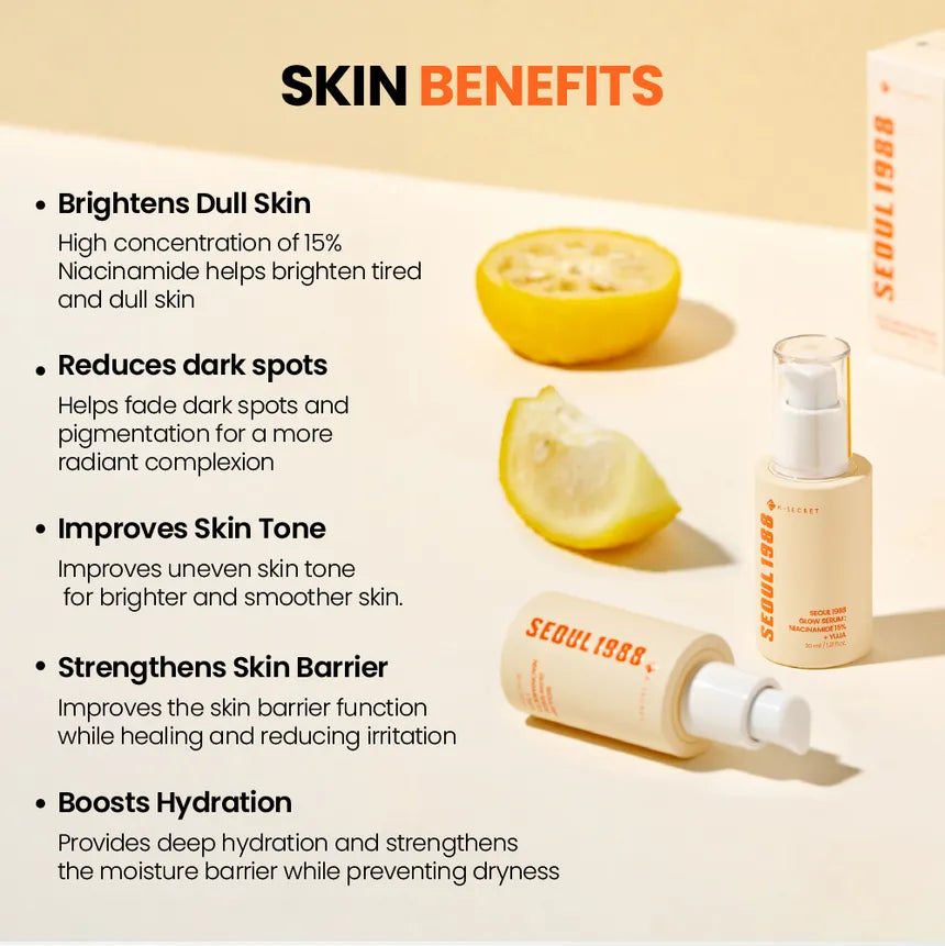 KSECRET Seoul 1988 Glow Serum : Niacinamide 15% + Yuja 30ml