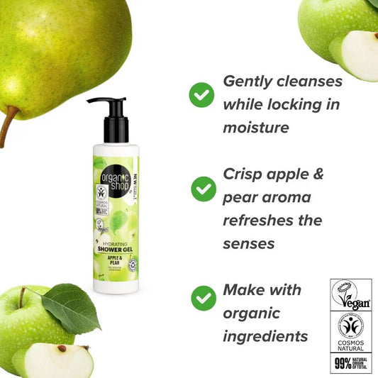 ORGANIC SHOP Hydrating Shower Gel Apple And Pear 280ml