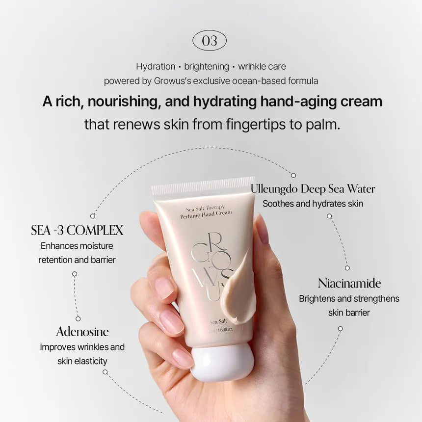 GROWUS Damage Therapy Perfume Hand Cream (3 Variants)