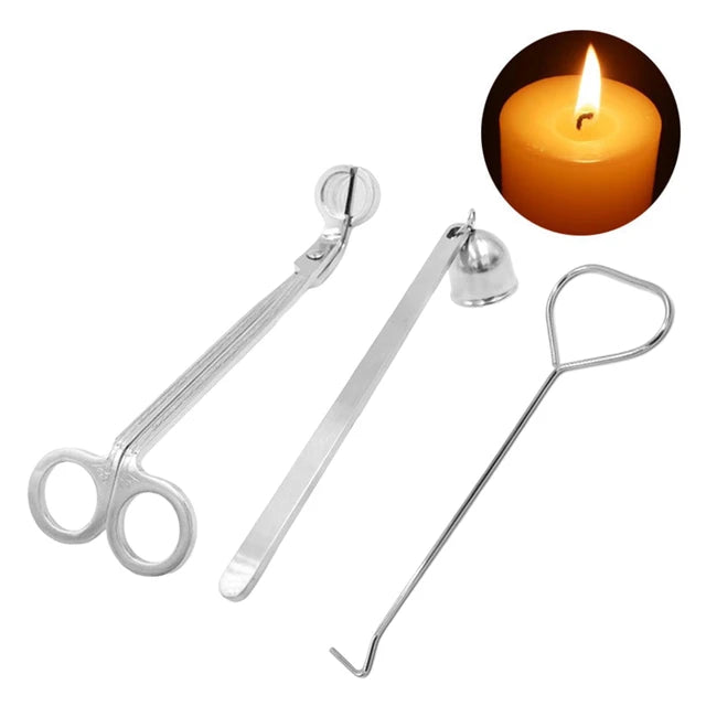 COCODOR Candle Trimmer, Dipper, Snuffer 3 in 1 set