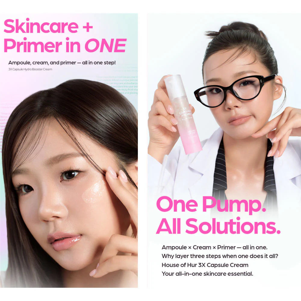 HOUSE OF HUR 3x Capsule Hydro Booster Cream 50ml