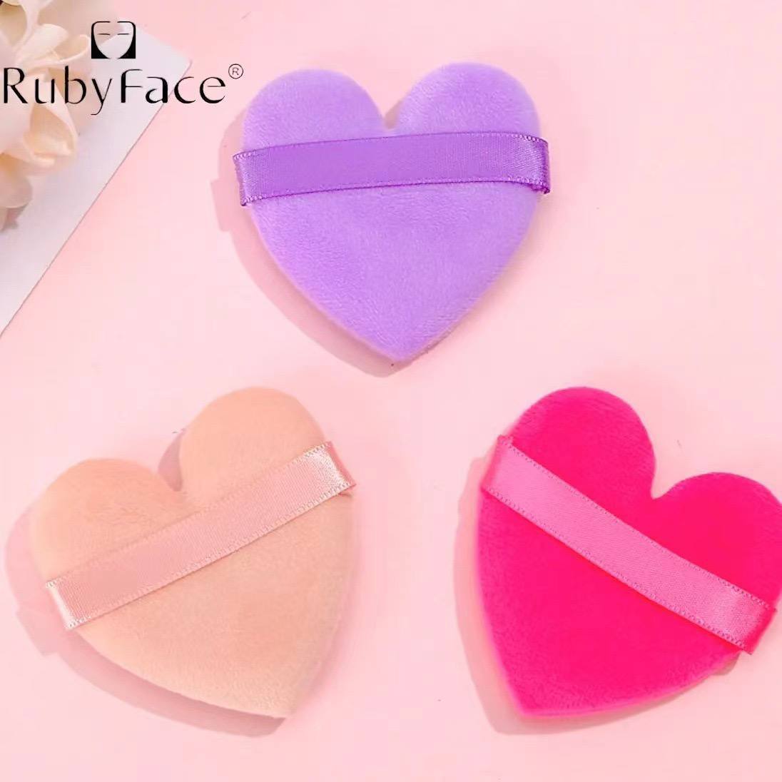 RubyFace Heart Shape Puff