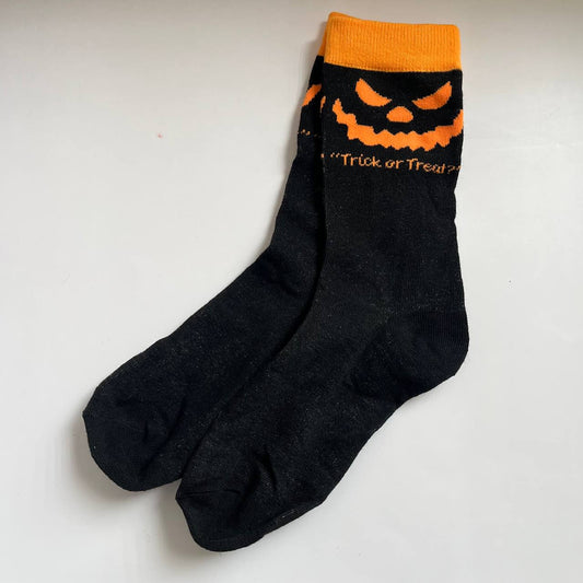 Trick or Treat Scary Pumpkin Sock