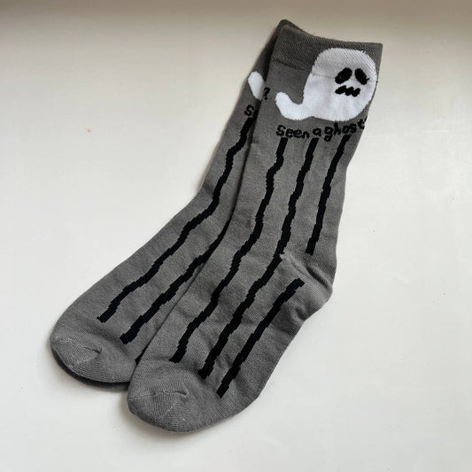 Seen A Ghost Halloween Sock