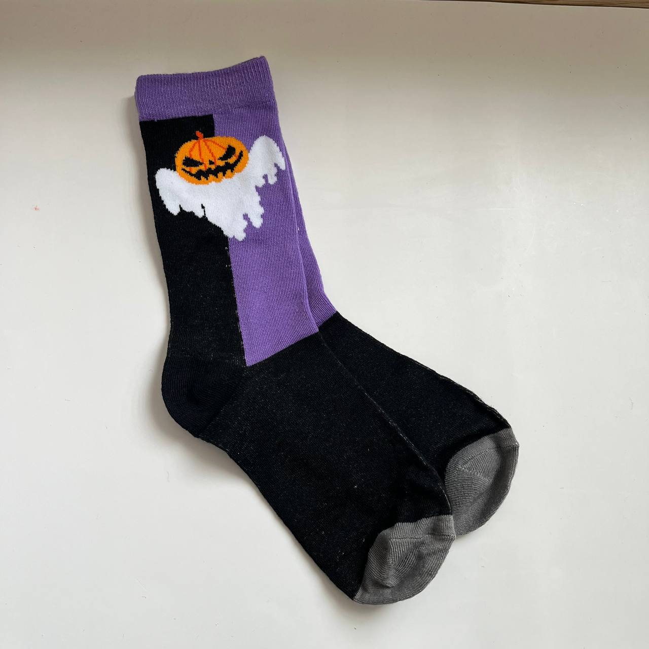 Scary Pumpkin Halloween Sock