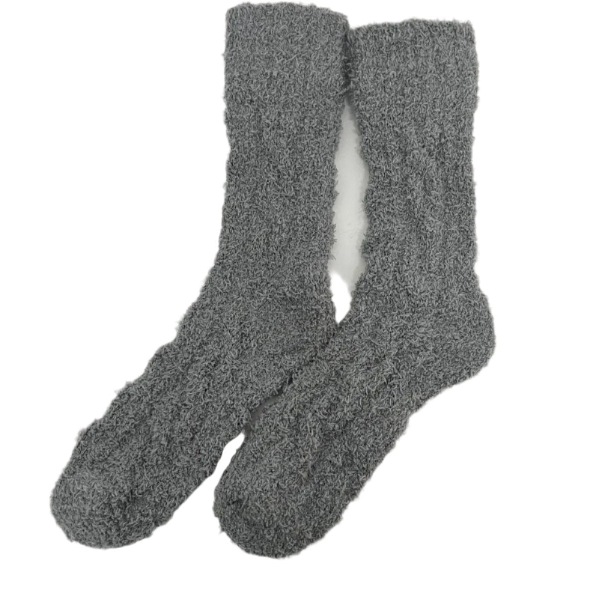 [M] Fluffy Cozy Grey Socks