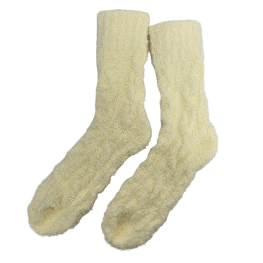 [M] Fluffy Cozy Yellow Socks